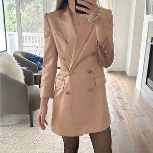 A.L.C. Jayden Satin Blazer Shirt Dress Sz 0 NWT!